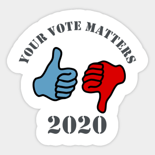 Your Vote Matters Sticker